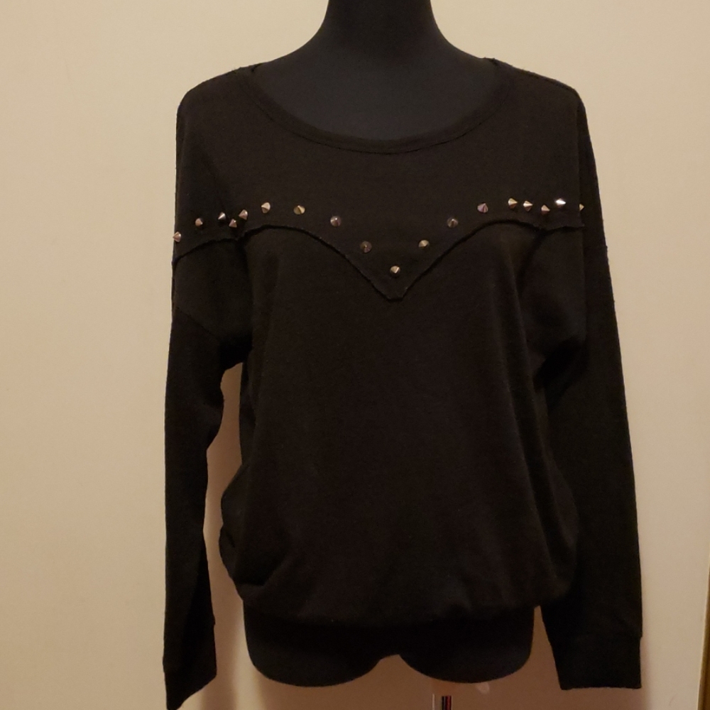 Black long sleeve top